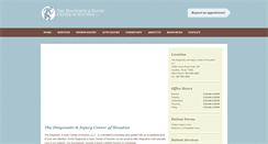Desktop Screenshot of diagnosticinjury.com